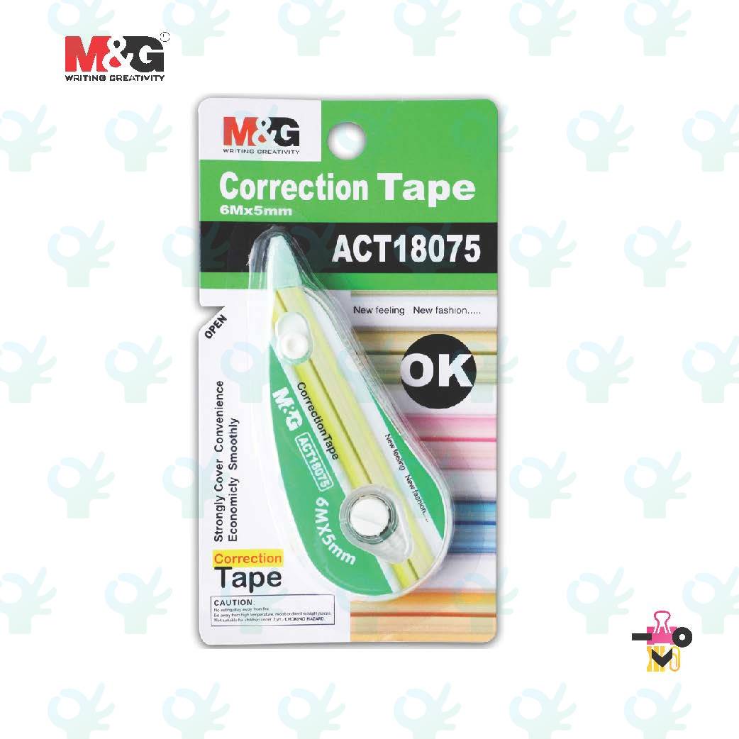 M&G CORRECTION TAPE (NEW T182) 6M X 5MM (ACT18075)